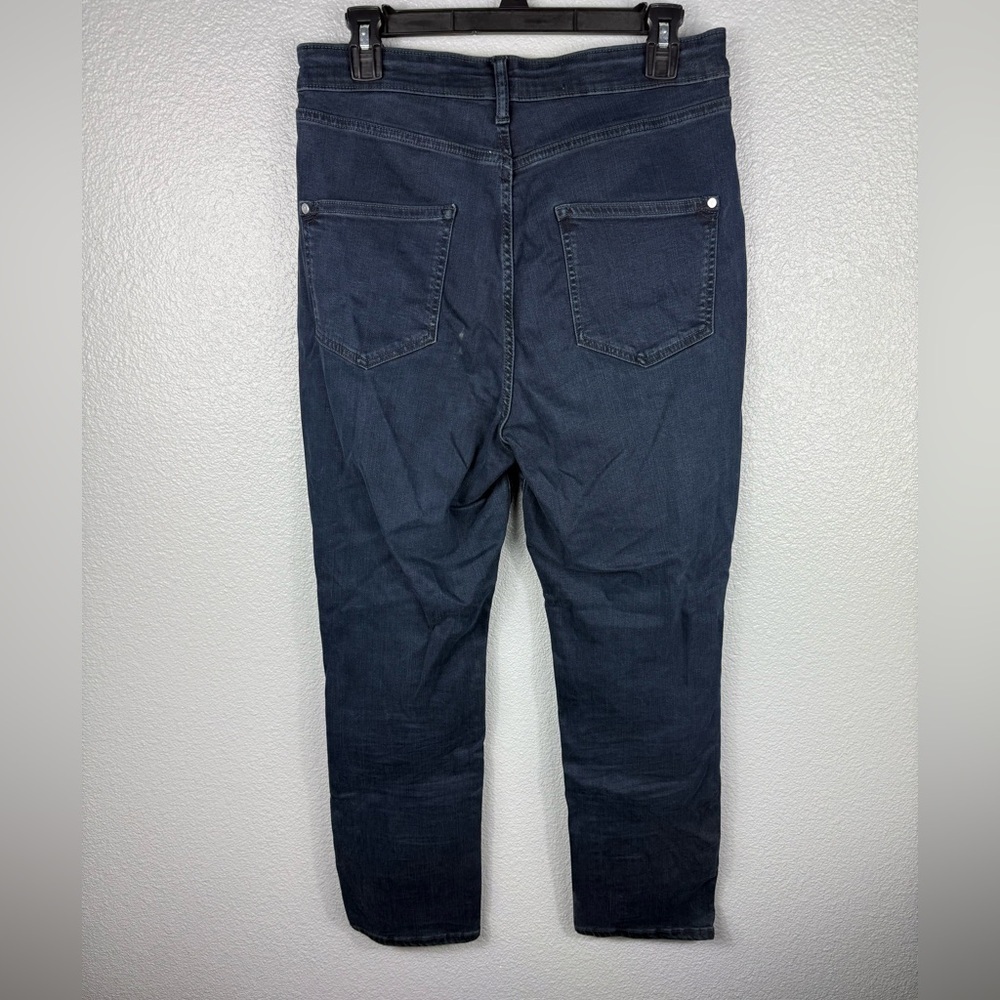 Pilcro Anthropologie Jeans Women’s 31 Dark Blue Wash Straight Leg Causal Stretch - Picture 6 of 8